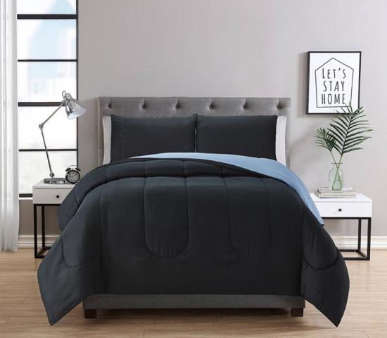 solid reversible comforter set